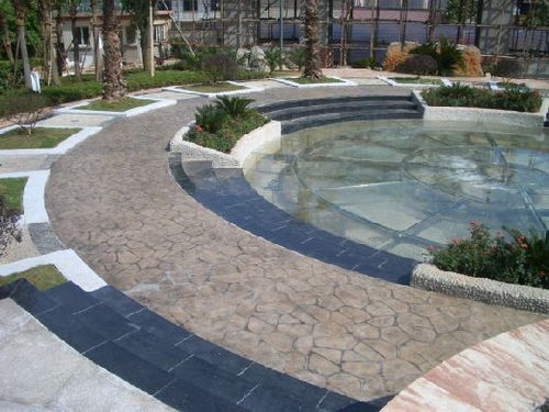 【上海園林景區彩色藝術壓花&middot;壓模地坪鋪裝&middot;地坪施工效果】- 